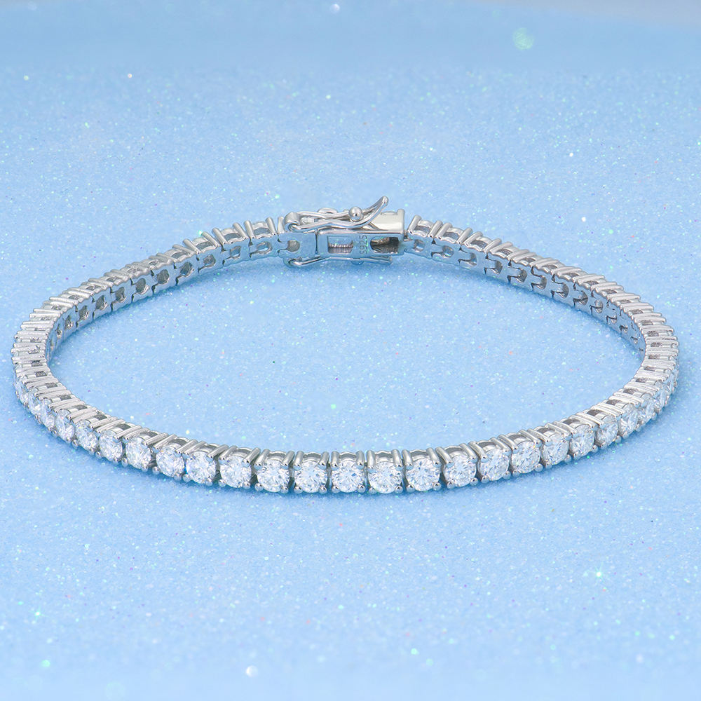 Iced Moissanite Tennis Bracelet