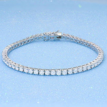 Iced Moissanite Tennis Bracelet