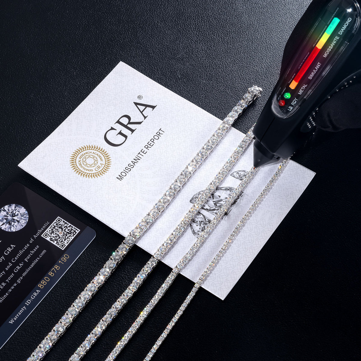 Iced Moissanite Tennis Bracelet
