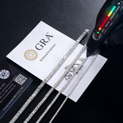 Iced Moissanite Tennis Bracelet