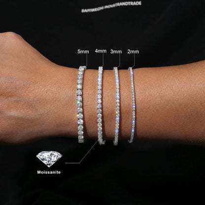Iced Moissanite Tennis Bracelet