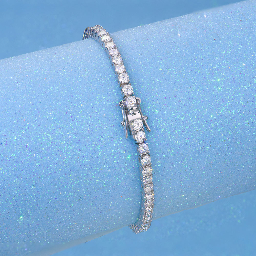 Iced Moissanite Tennis Bracelet