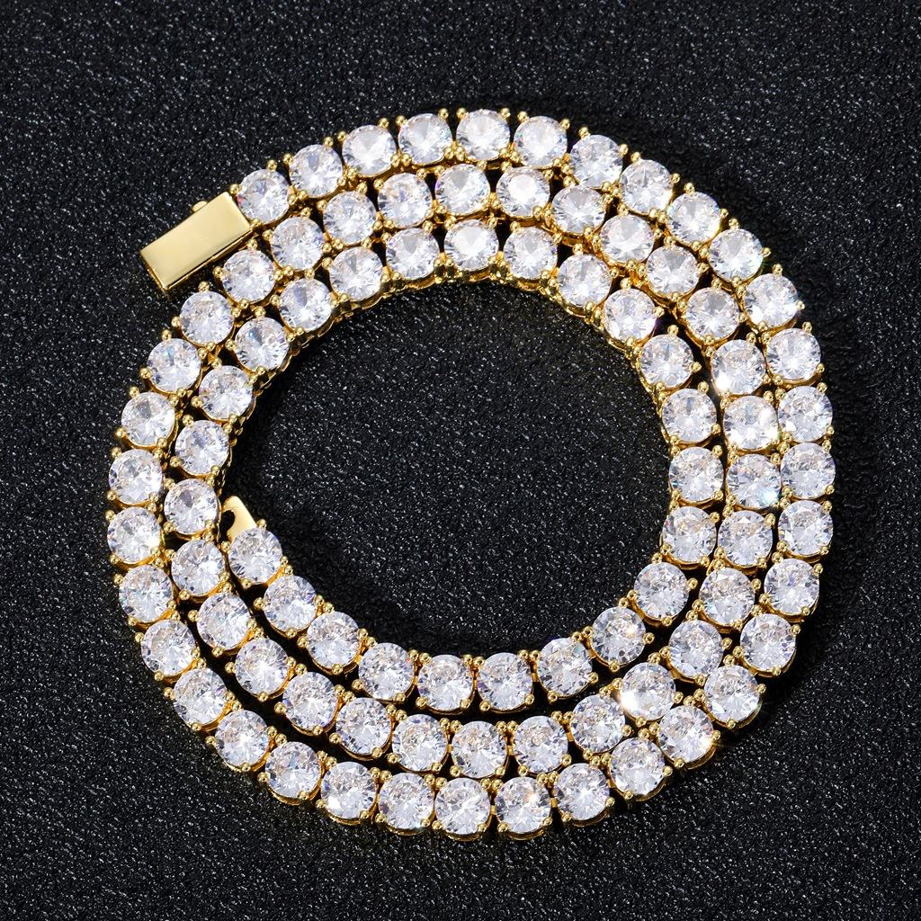 Iced Moissanite Tennis Chain