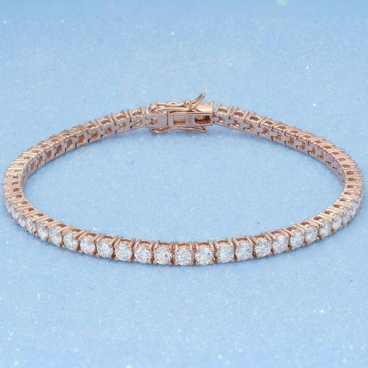 Iced Moissanite Tennis Bracelet