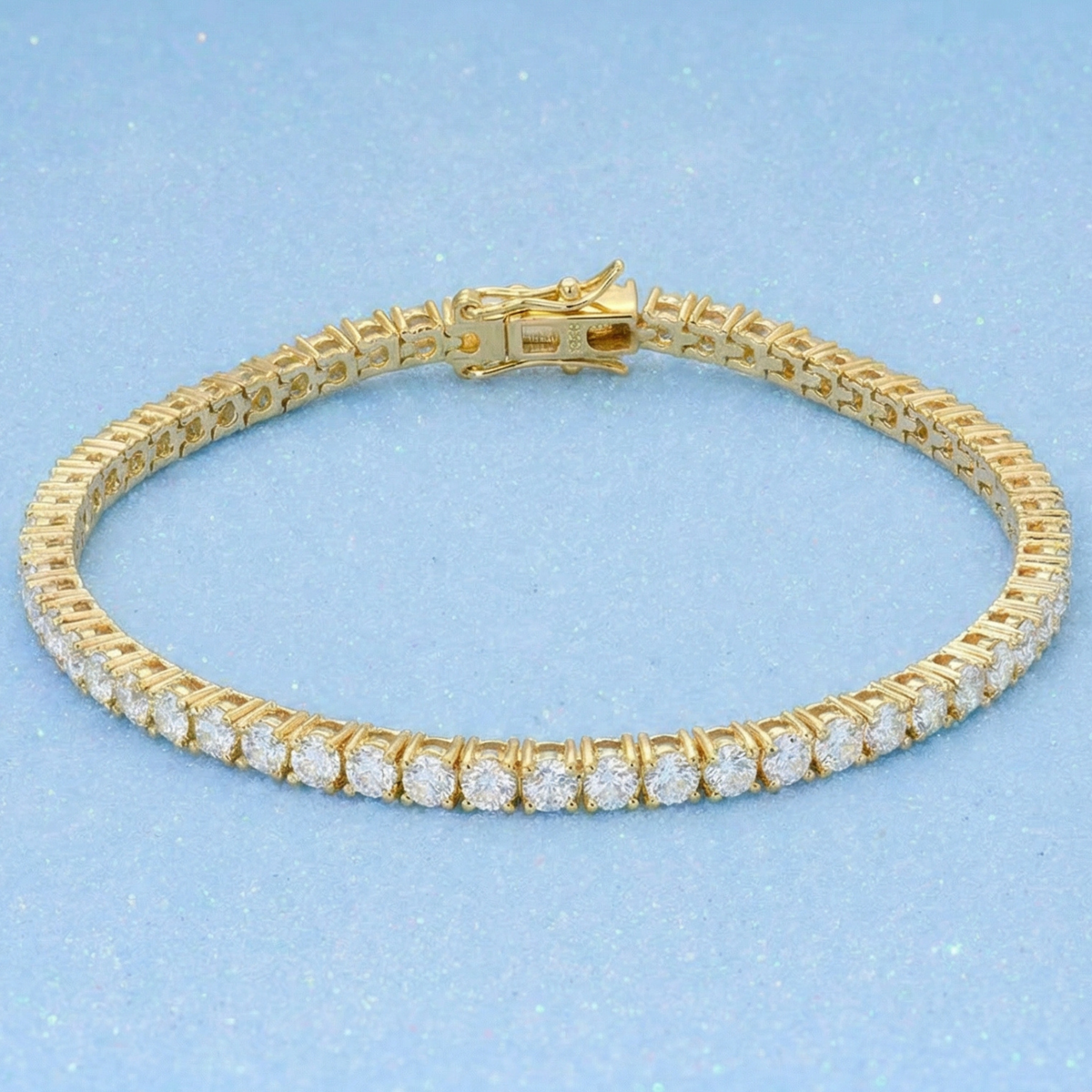 Iced Moissanite Tennis Bracelet